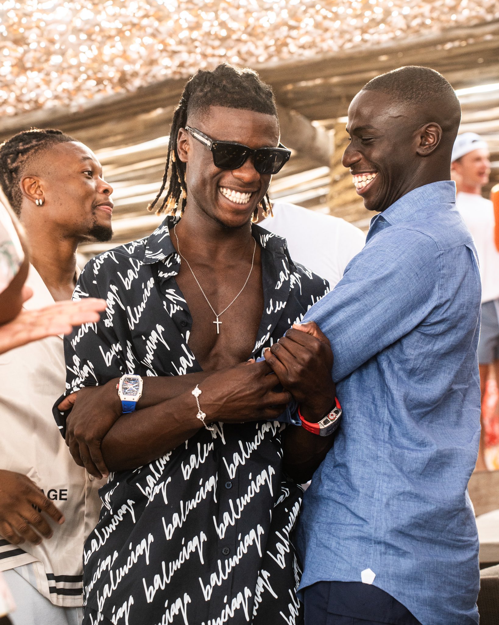 Jude Bellingham led his Real Madrid teammates to party at a luxury beach club in San Tropez, after he and Vinicius were named at the Balon d'Or awards ceremony