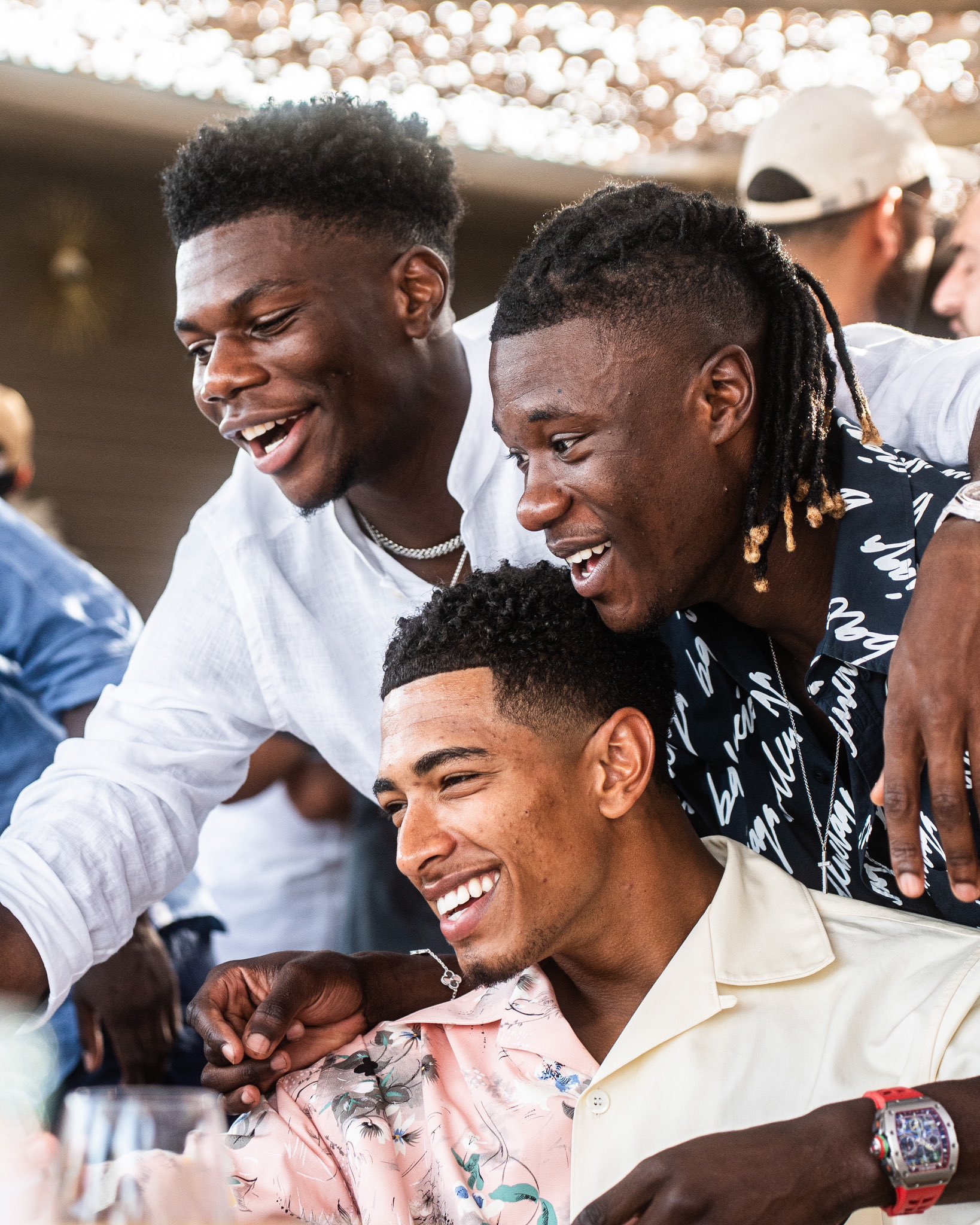 Jude Bellingham led his Real Madrid teammates to party at a luxury beach club in San Tropez, after he and Vinicius were named at the Balon d'Or awards ceremony