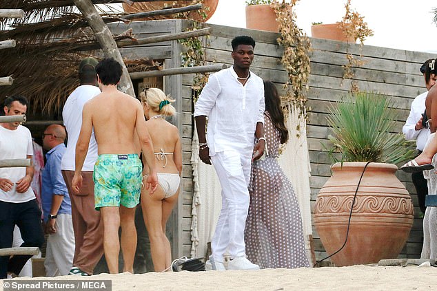 Jude Bellingham led his Real Madrid teammates to party at a luxury beach club in San Tropez, after he and Vinicius were named at the Balon d'Or awards ceremony