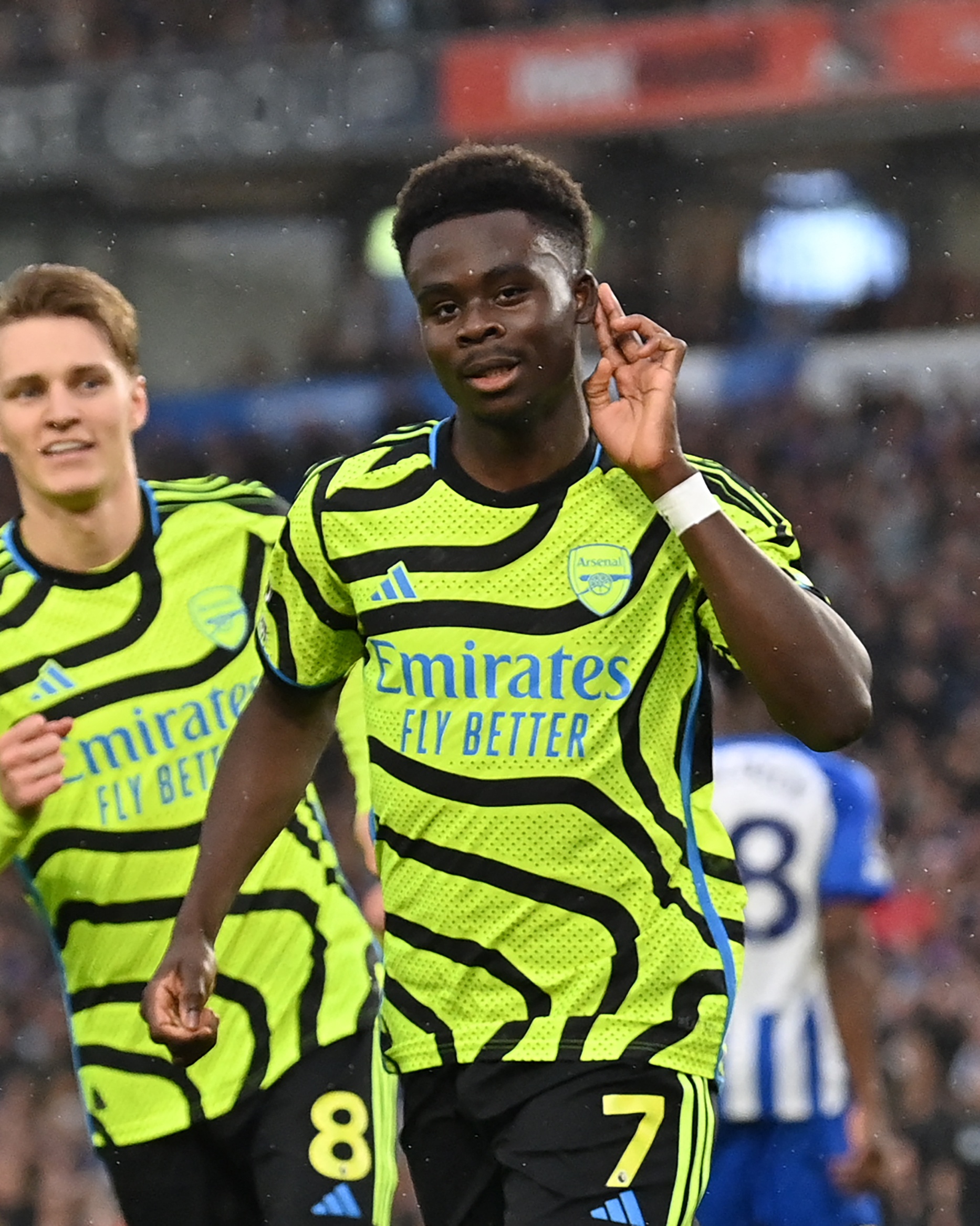 Premier League on X: "Bukayo Saka gives @Arsenal the lead from the penalty spot! He has now scored nine of his 10 Premier League penalties, including each of his last five #