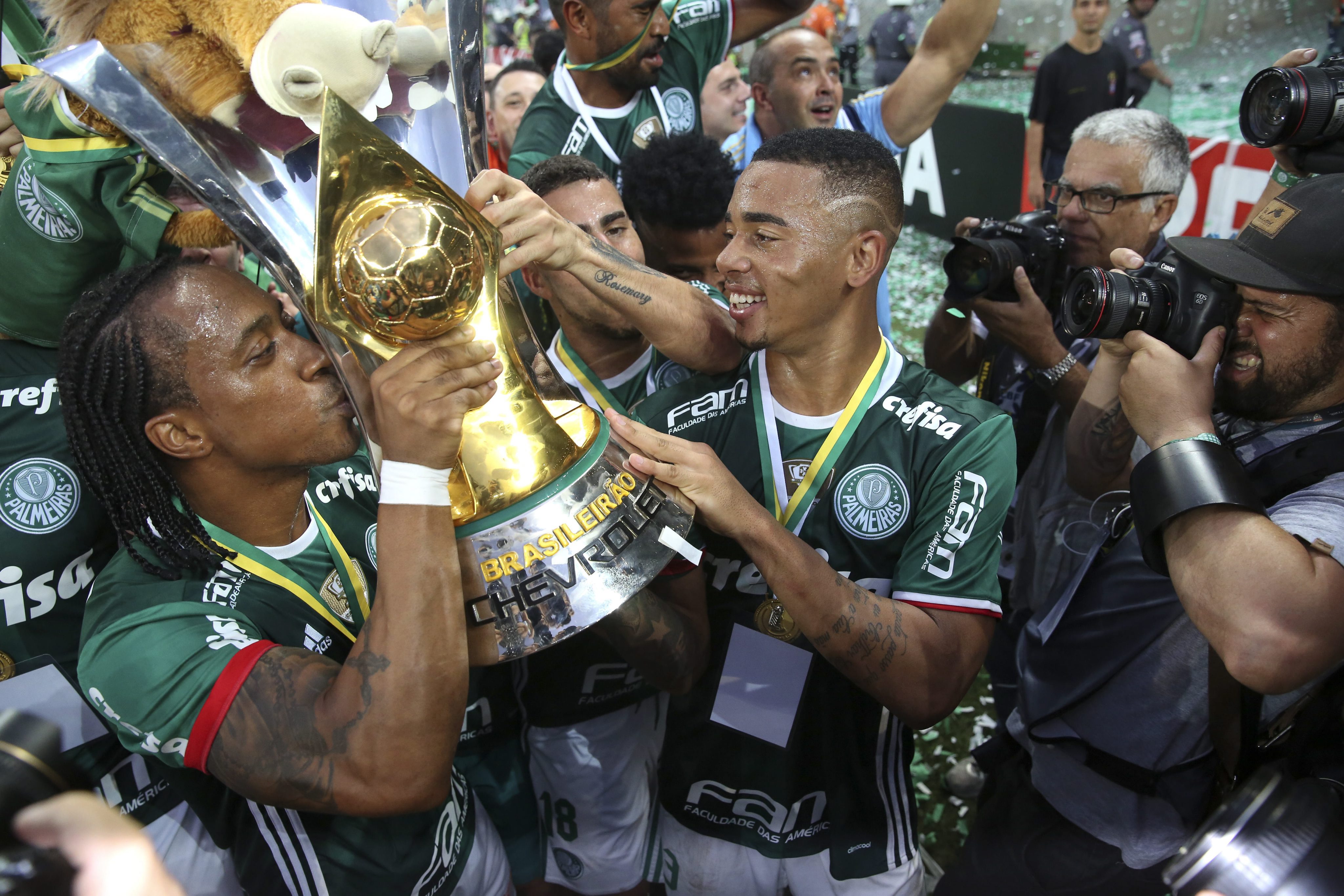 In 2016, Jesus helped Palmeiras land their first title in 22 years