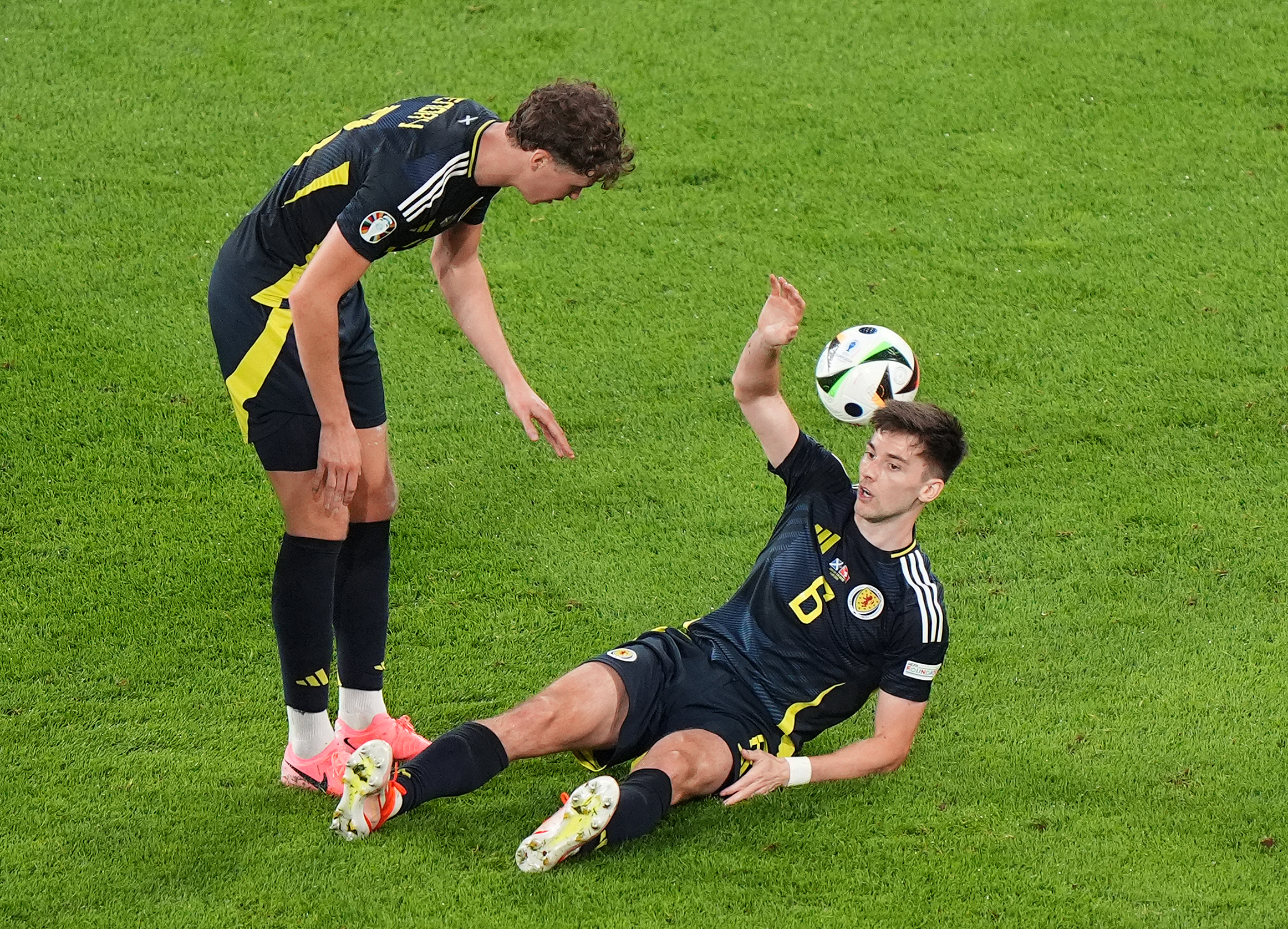 Kieran Tierney's Euro 2024 looks to be over after he suffered an injury