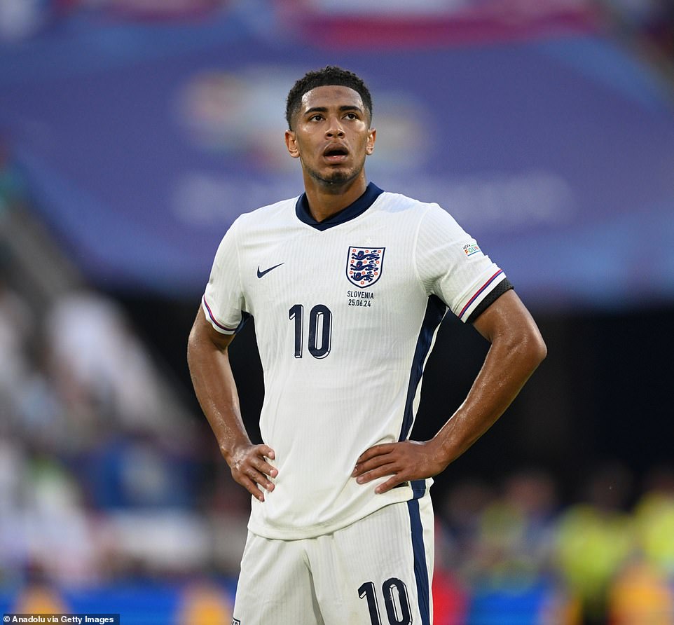 Jude Bellingham during the Euro 2024 Group C match between England and Slovenia