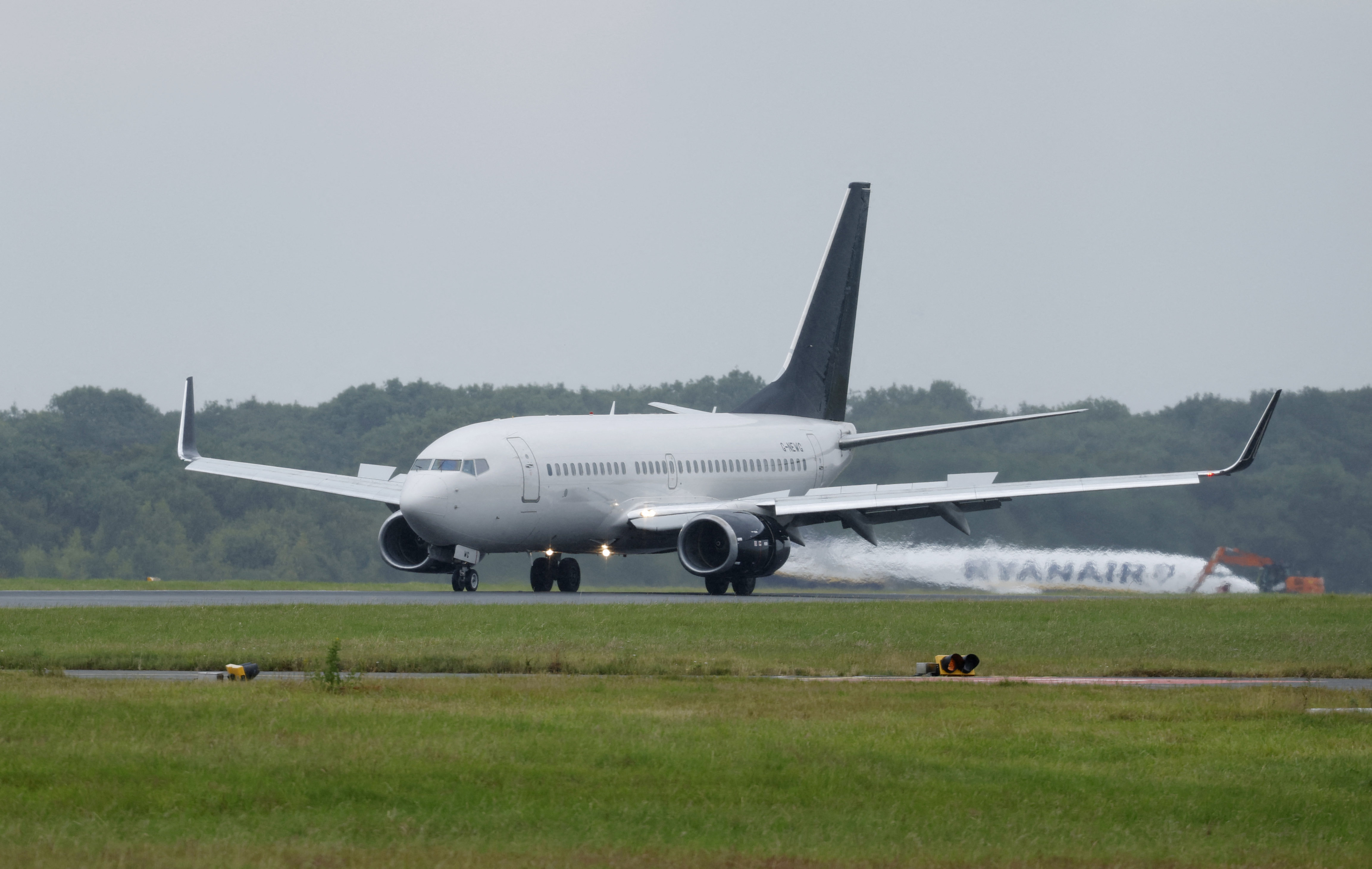 The players' private plane landed at 2:30pm