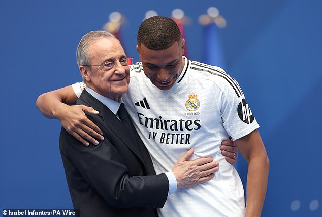 President Perez was delighted to have finally brought Mbappe to Real Madrid