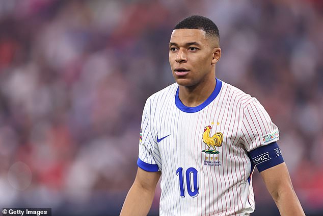 Kylian Mbappe wore the No 10 shirt for France at Euro 2024 but he will be Real Madrid's No 9